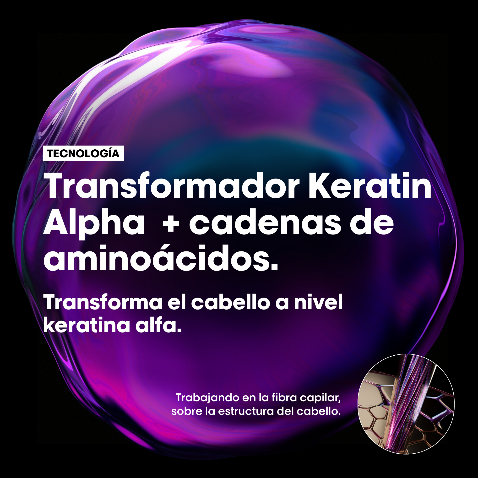 SHAMPOO ANTI-FRIZZ TODO TIPO DE CABELLO KERATIN ALPHA SLEEK
